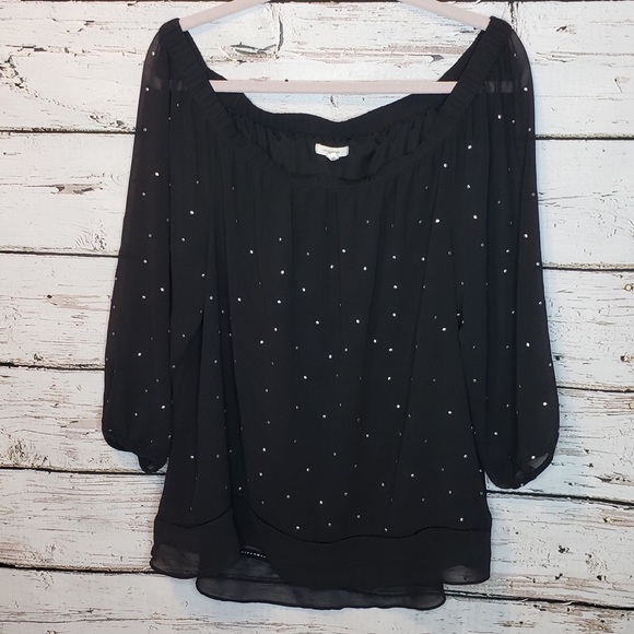 Maurices Tops - Maurice’s Black Blouse Career Semi Sheer
